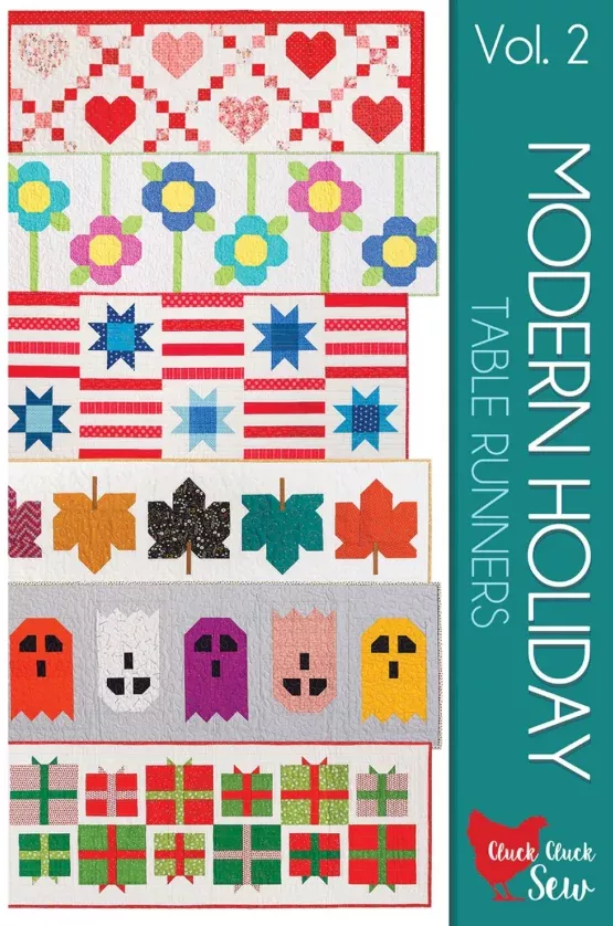 Modern Holiday Table Runners Pattern Vol. 2 by Cluck Cluck Sew