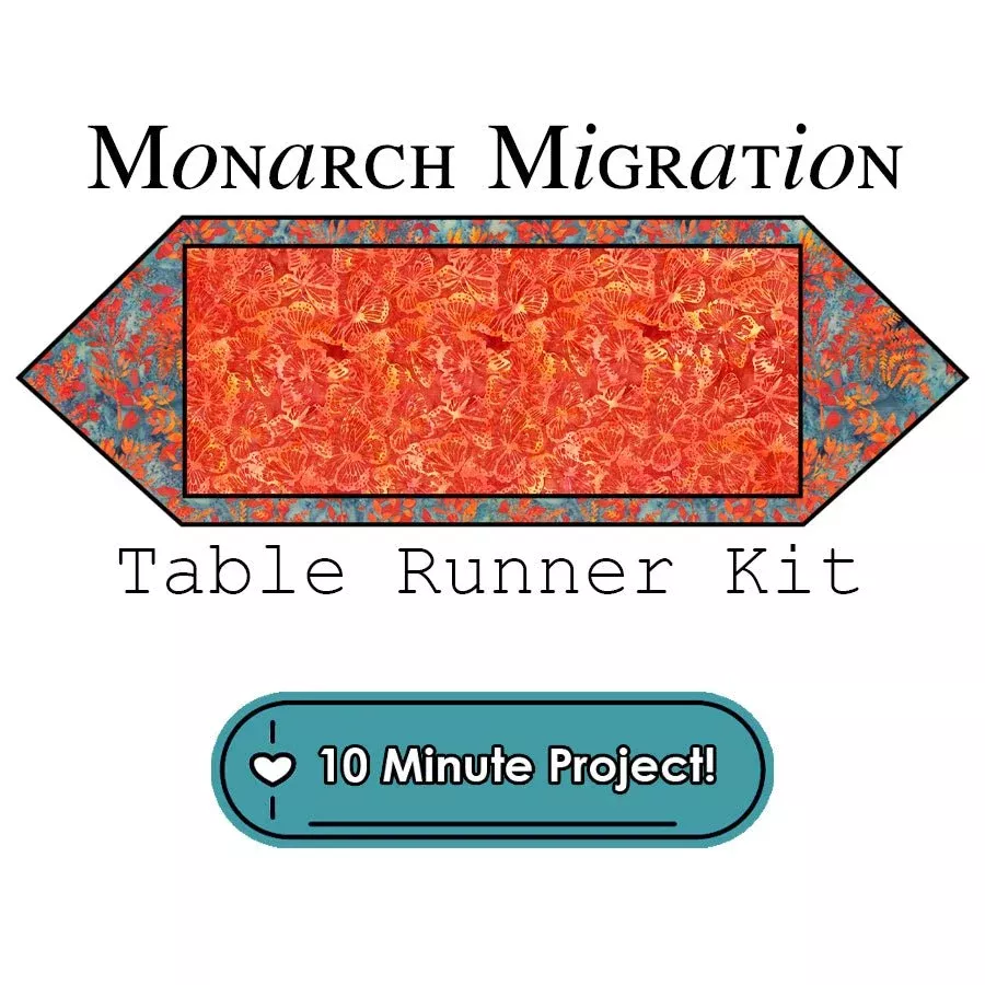 Monarch Migration 10 Minute Table Runner Kit Hoffman