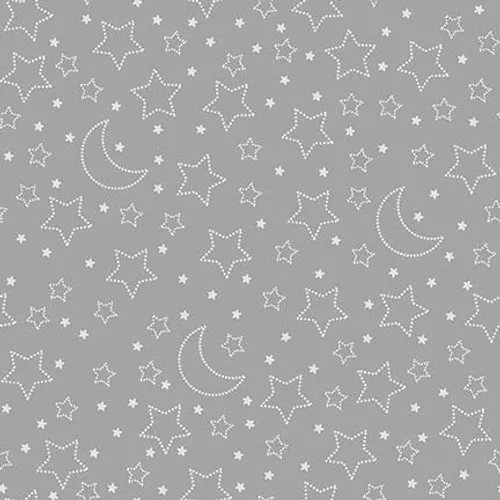Moonlit Dreams in Gray Stars and Moons by Studio E 8030S-95
