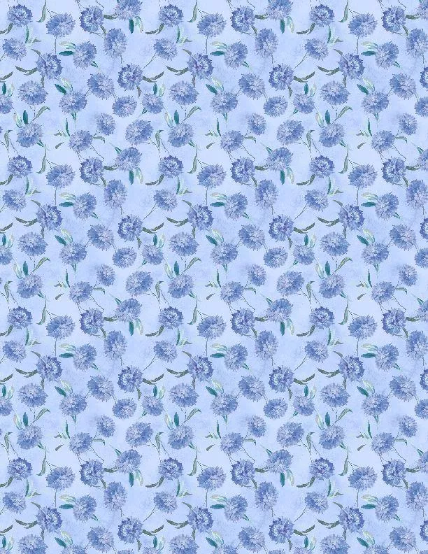 Morning Blooms by Wilmington Prints - Small Floral Toss Blue 89276-447