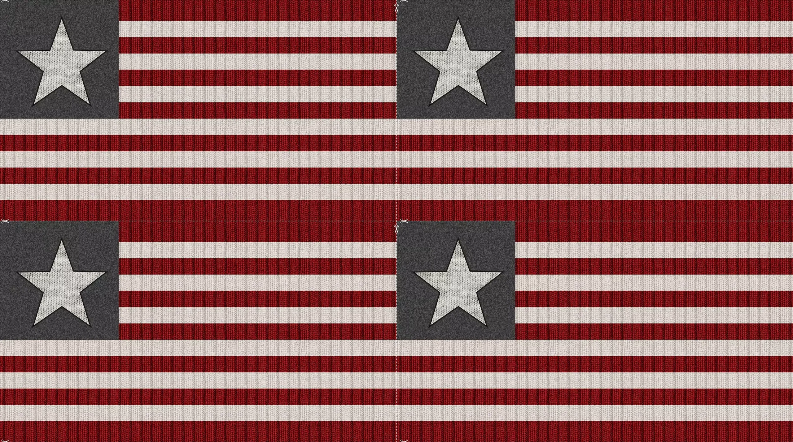 My America : 24" Gray Multi Canvas Placemat Panel - #C24008-92 - Deborah Edwards (440)