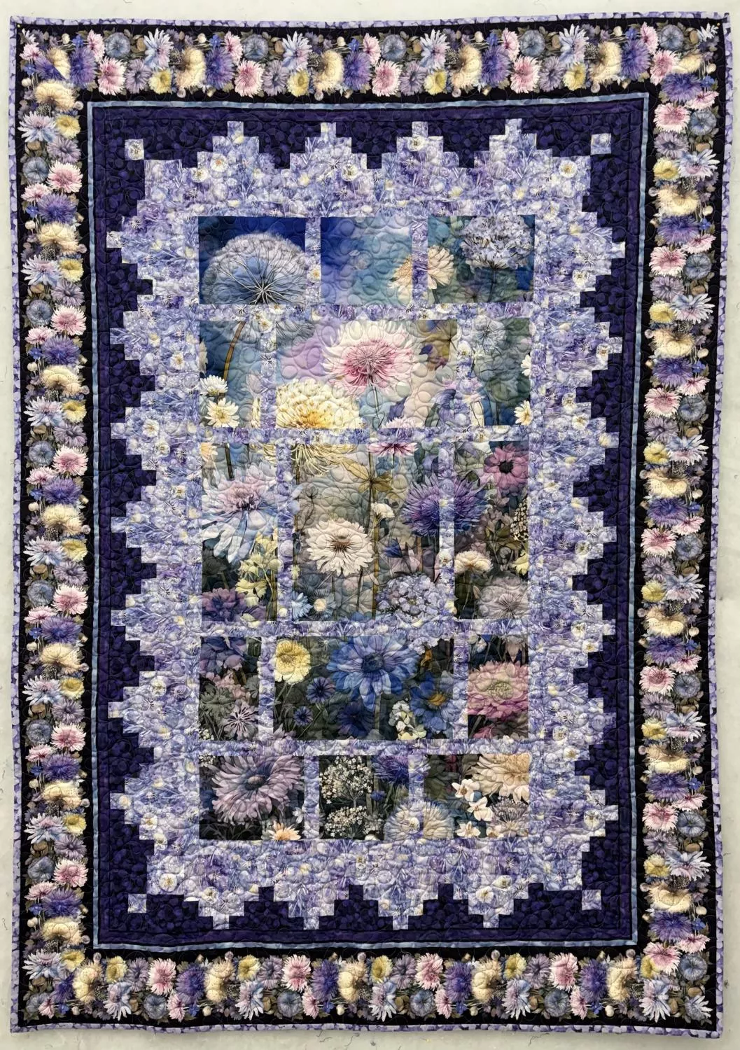 Mystic Meadow Quilt KIT - 50" x 68" includes binding