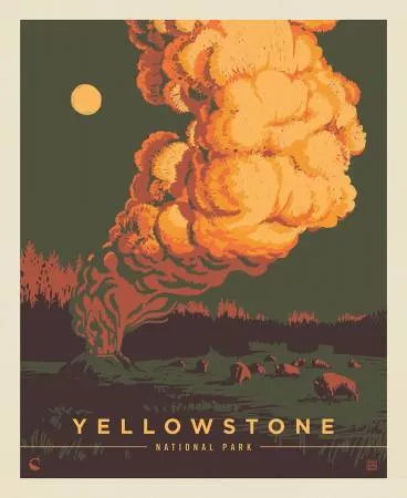National Parks 36" Yellowstone Poster Panel - #PD15096-PANEL