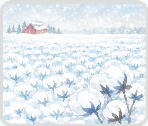 Nine Acres 80/20 Cotton Polyester Long-Staple Cotton Batting - Crib Size 60" x 45" Winter Heavier Weight-Natural