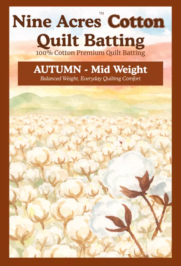 Nine Acres CRIB Autumn Cotton Batting
