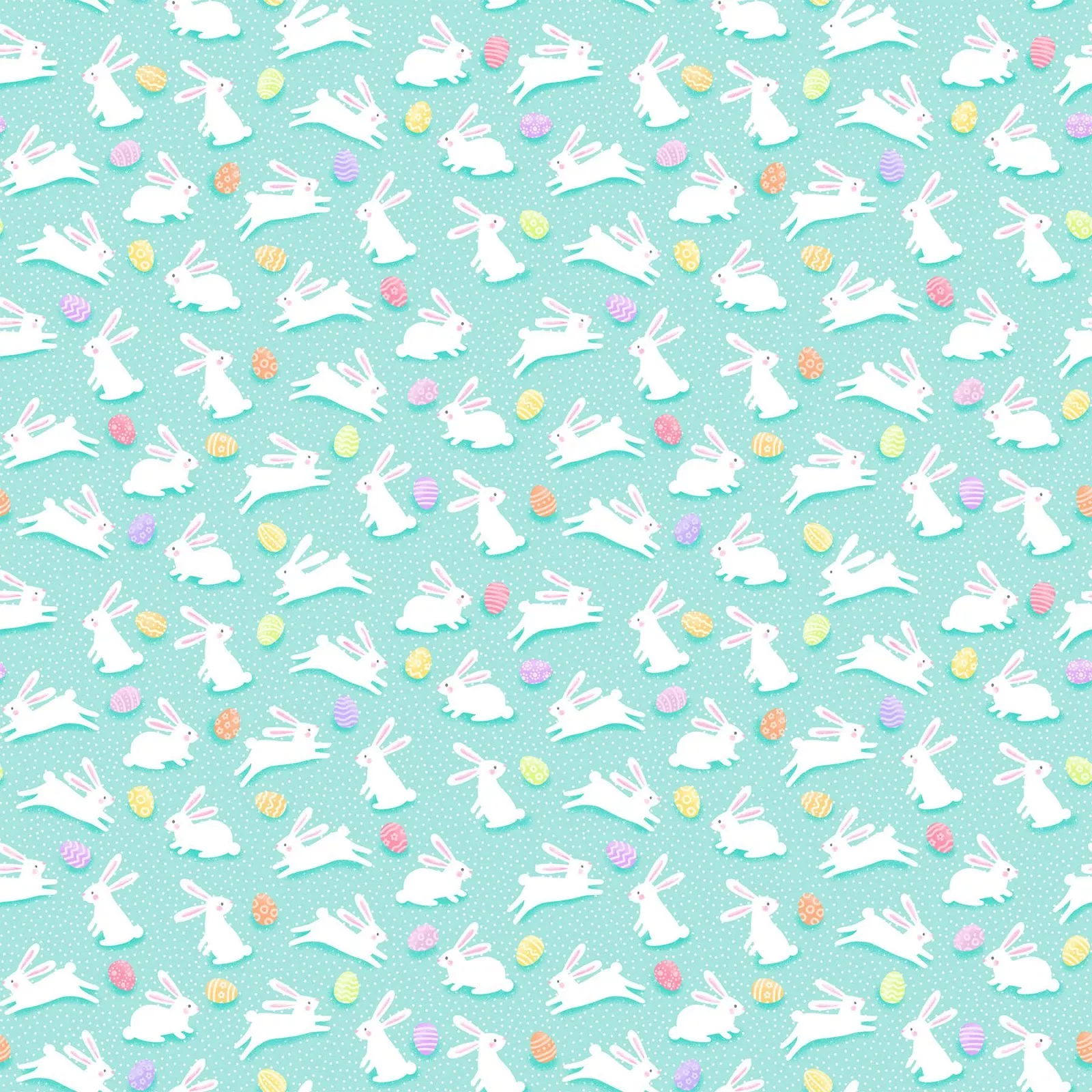 Northcott Fabrics Celebrations 10146 60 Busy Bunny-MultiPatrick Lose Fabric. ^