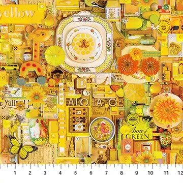 Northcott Yellow CollageDP22413-52 ^