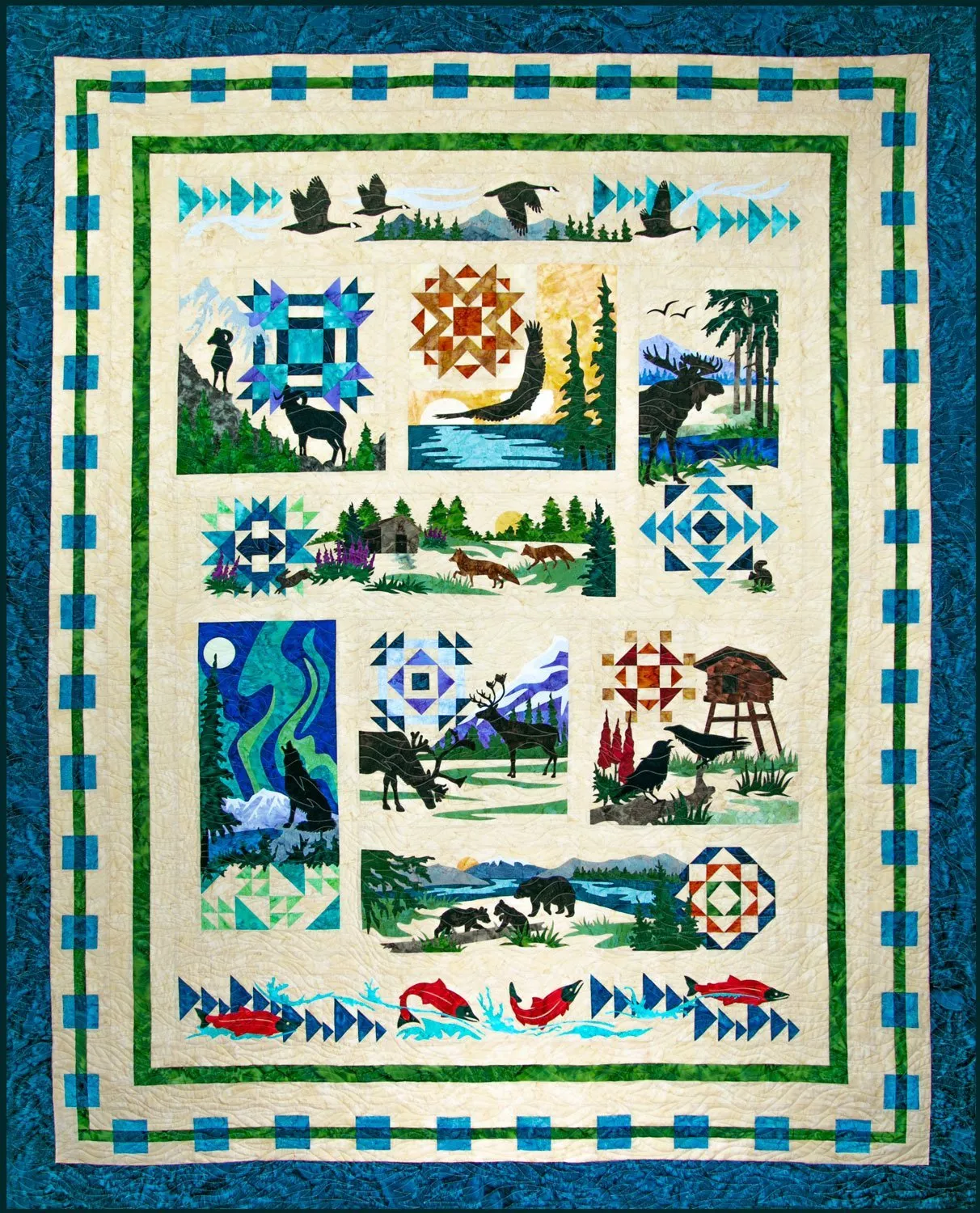 Northern Threads Wilderness Ridge Complete Quilt Kit by Marie Noah