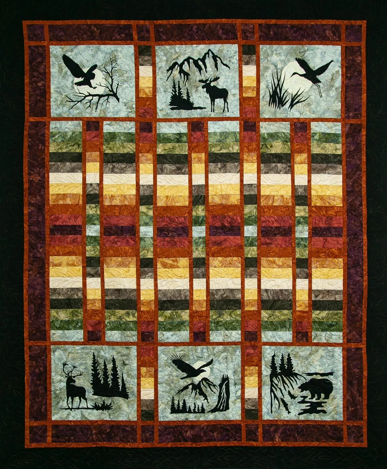 Northern Threads Wildwood Again Autumn Quilt Kit ^