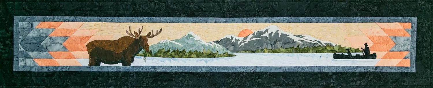 Northern Threads Windows to the North Breakfast At Sunrise Laser Cut Row By Row Kit^^