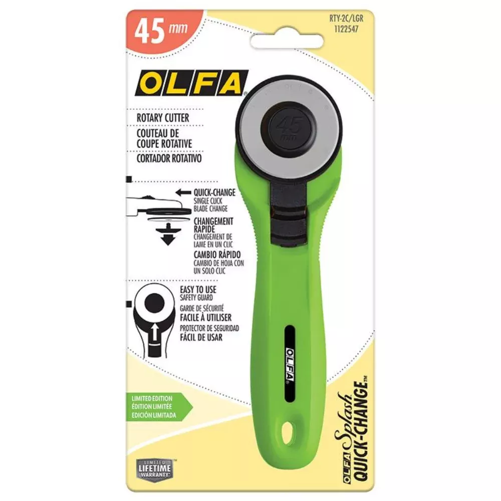 Olfa | 45mm Rotary Cutter Splash - Light Green