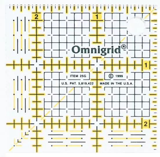 Omnigrid - Ruler R25G 2.5in x 2.5in
