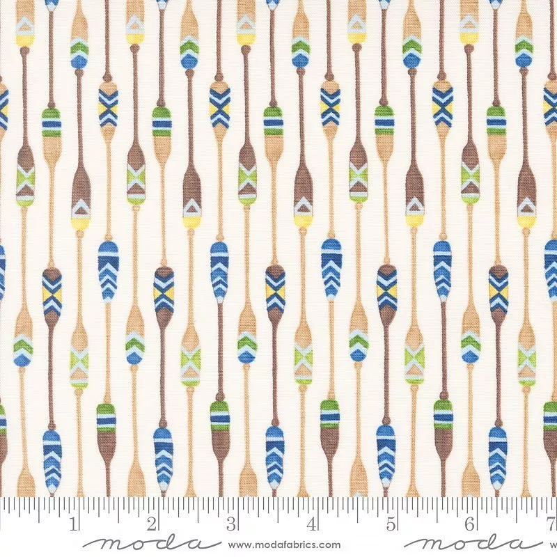 On Lake Time Paddle Stripe Cloud White – Remnant 22″ × 44″