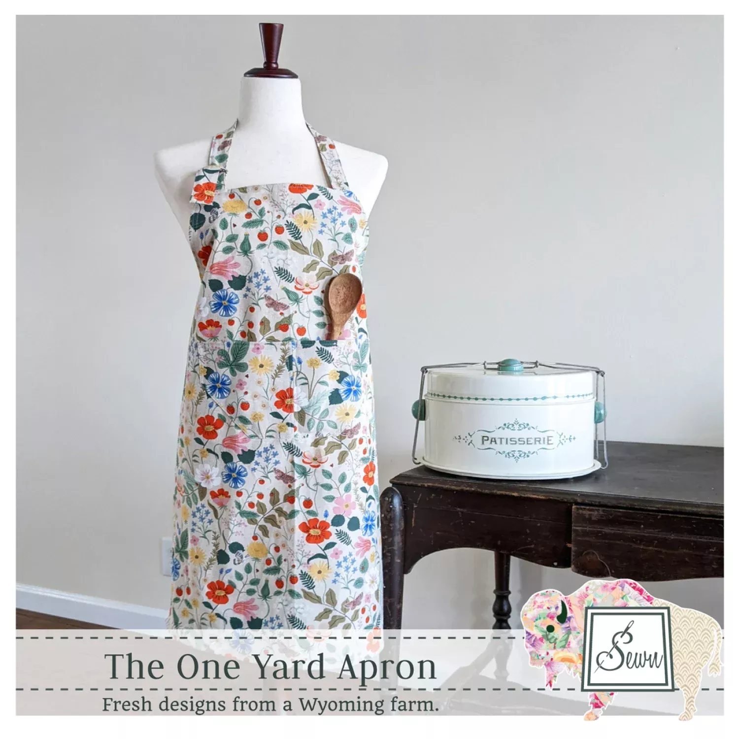 The One Yard Apron by Sewn Wyoming