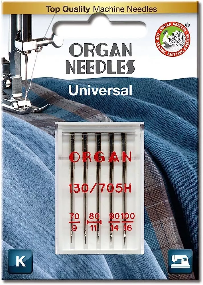 Organ Universal Needles 5 needles/pk 70/10 80/12(2) 90/14 100/164964832150301 '