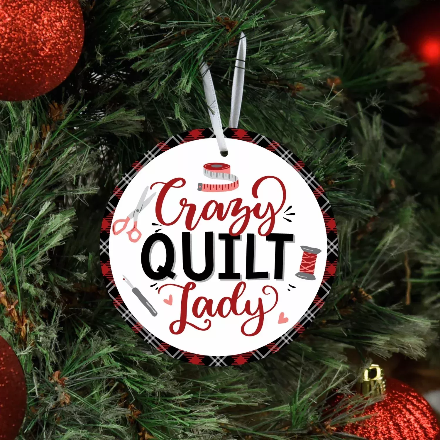Ornament Crazy Quilt Lady