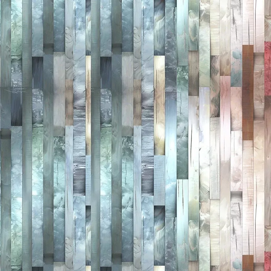 Out of the Woodwork Hardwood Floor Turquoise