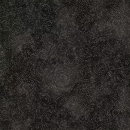 P & B 108" Flannel Solstice Serene Swirls SOFW6268-K black