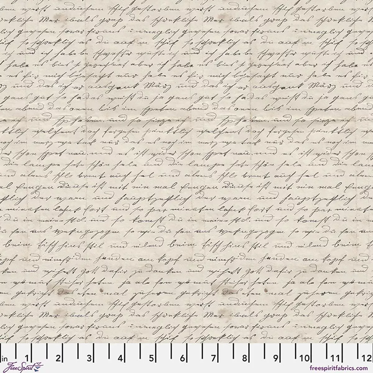Palette Curated by Tim Holtz for FreeSpirit - Charcoal Handwriting PWTH318.CCHARCOAL