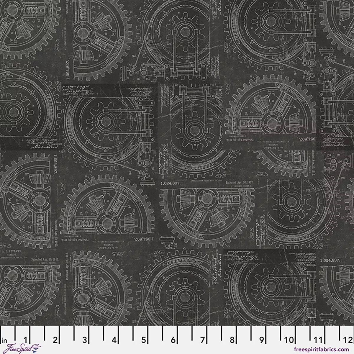 Palette Curated by Tim Holtz for FreeSpirit - Neutral Gears PWTH255.CNEUTRAL