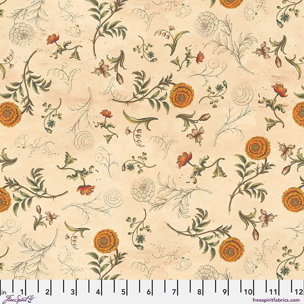 Palette Curated by Tim Holtz for FreeSpirit - Orange Sketchbook PWTH234.CORANGE