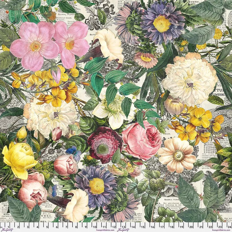 Palette Curated Wideback 108" - Tim Holtz for Freespirit - Floristry QBTH015.PALETTE