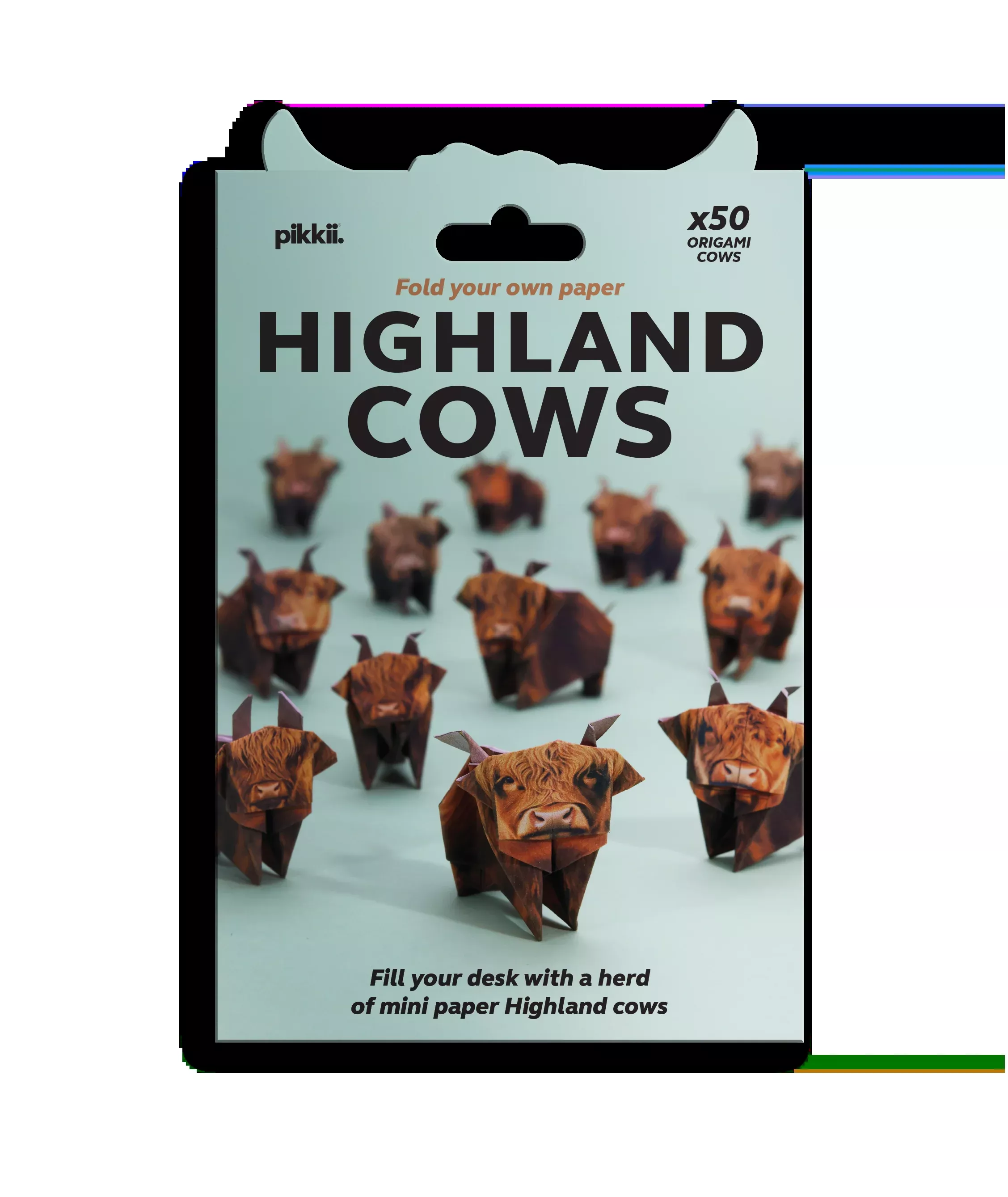 Paper Highland Cows | DIY Origami Kit for Animal Lovers