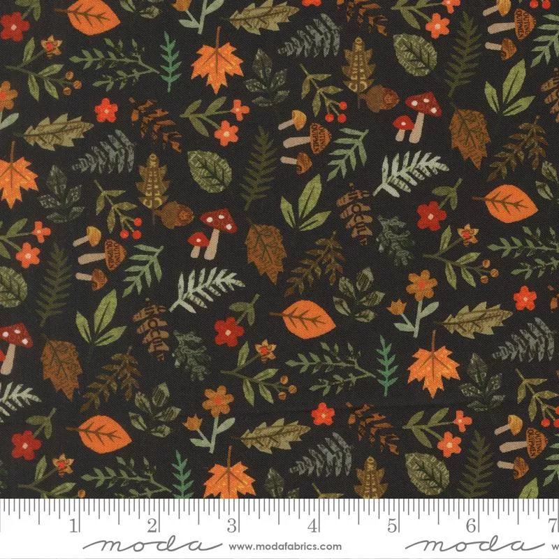 Paper Trails : Foliage Landscape Navy - #39591-19 - Cathie Holden