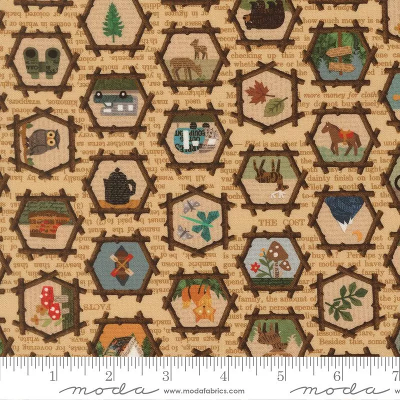 Paper Trails : Wood Frames Parchment - #39592-12 - Cathie Holden