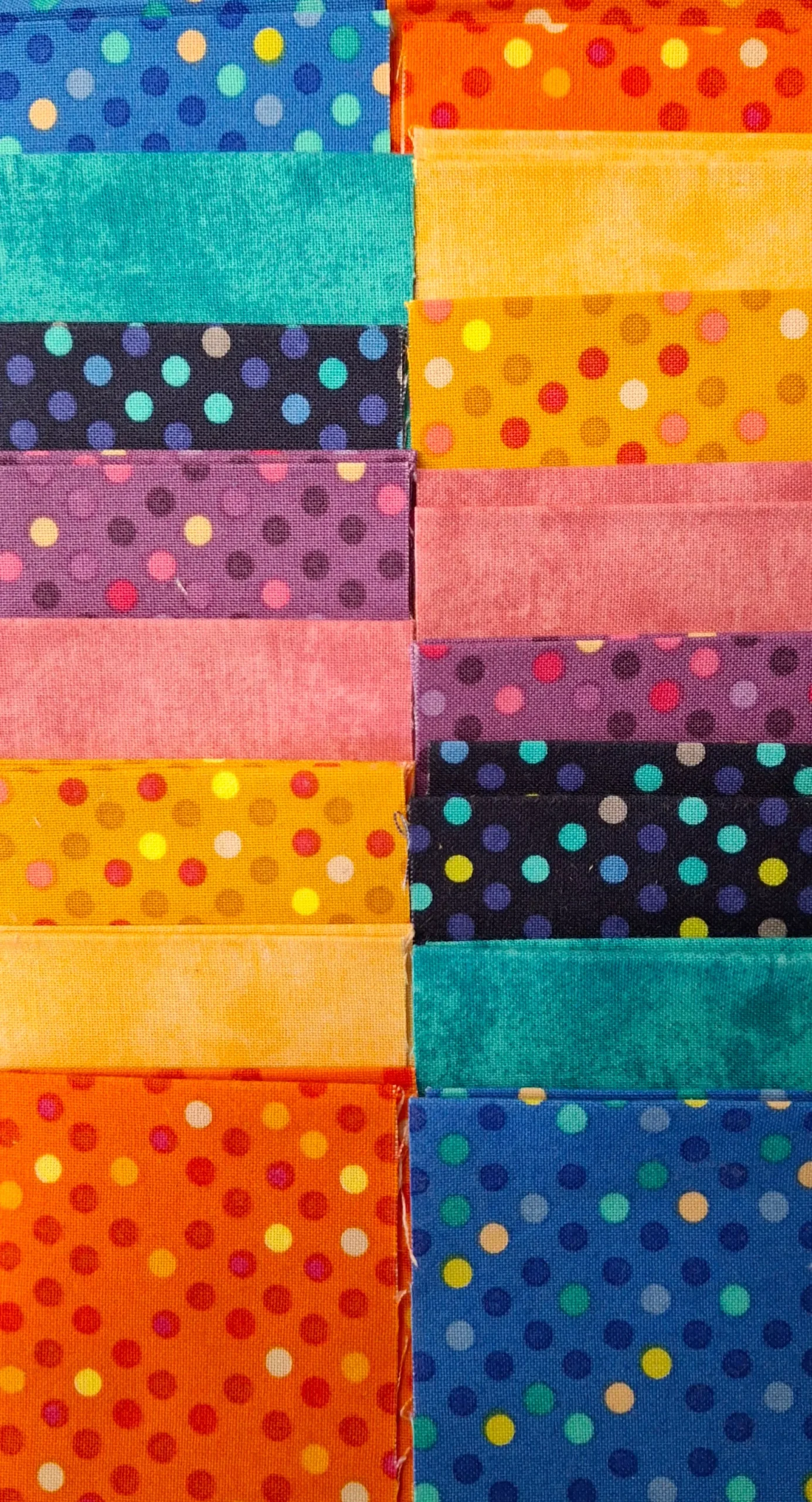 Paradise Strippers - Dots & Grunge Assorted Pkg of 40 Strips 2 1/2"