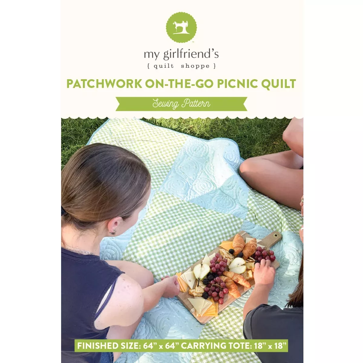 Patchwork On-The-Go Picnic Quilt (Downloadable Sewing Pattern)