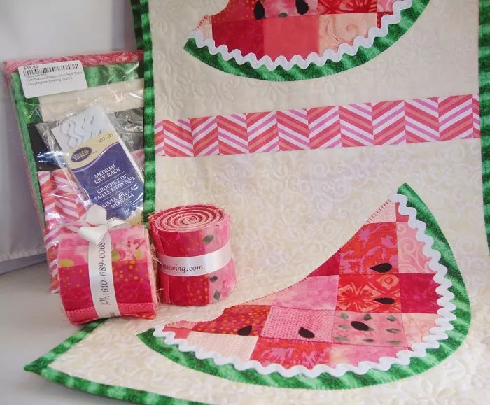 Patchwork Watermelon Roll Table Runner Quilt Kit