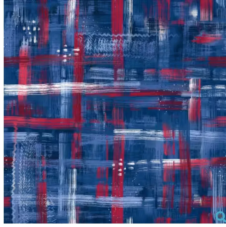 Patriotic Blue Colorfield-108" wideback