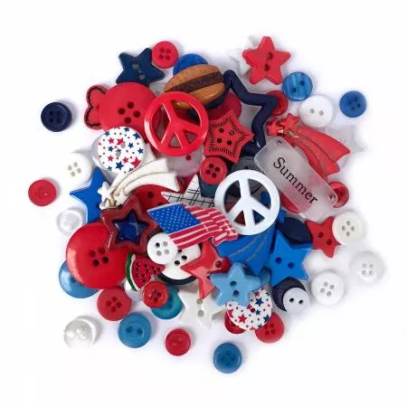 Patriotic : Button Value Pack - #BGVP306 - Buttons Galore