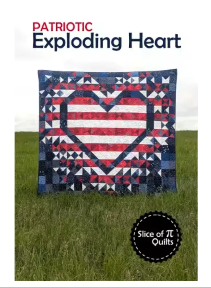Patriotic Exploding Heart Pattern