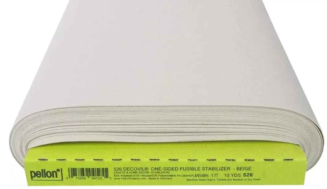 Pellon - Decovil One-Sided Fusible Stabilizer - 526 - 17" Wide - Natural