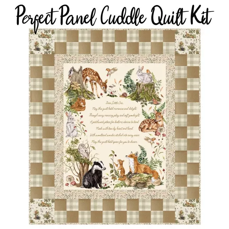 Perfect Panel Quilt Kit with Fable & Fern Quilt Cuddle from Moda