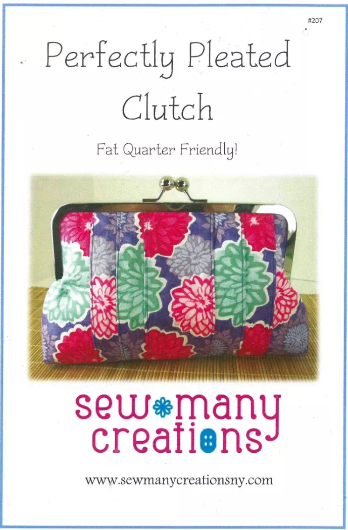 Perfectly Pleated Clutch by Sew Many Creations
