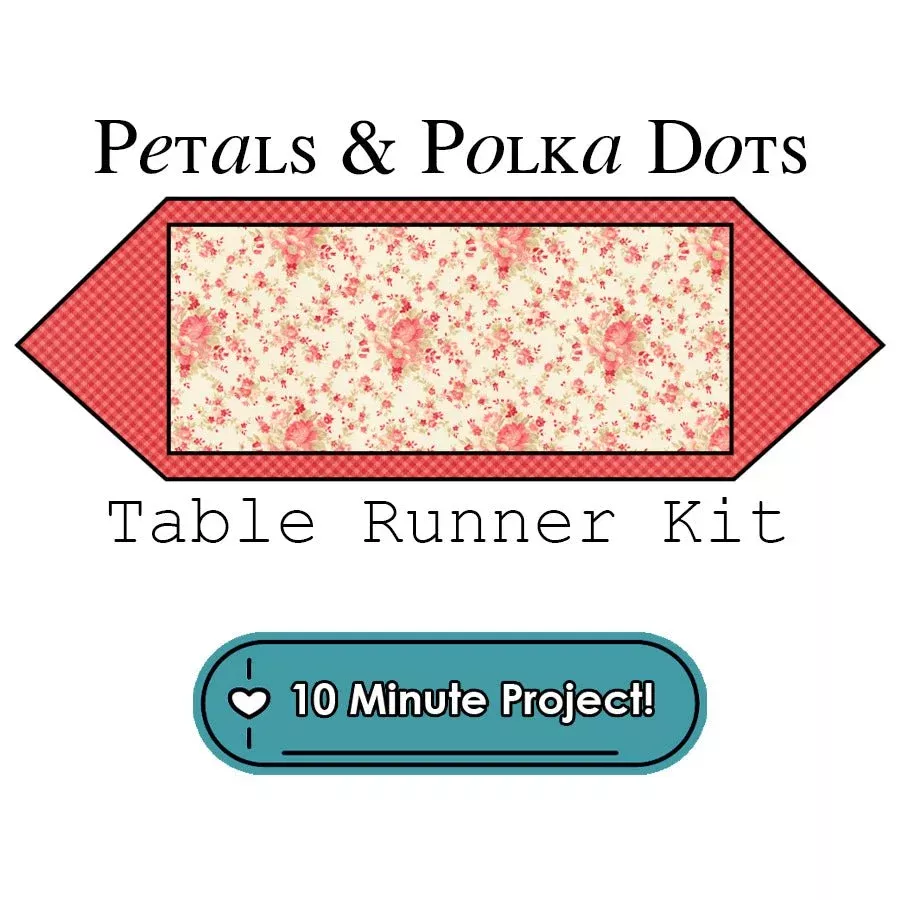 Petals & Polka Dots Table Runner Kit Moda