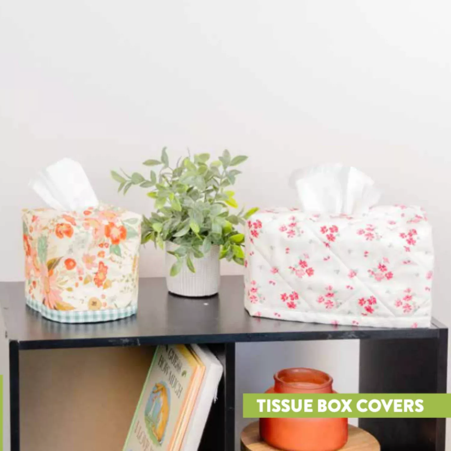 Petals and Puffs Tissue Box Covers (Downloadable Sewing Pattern)