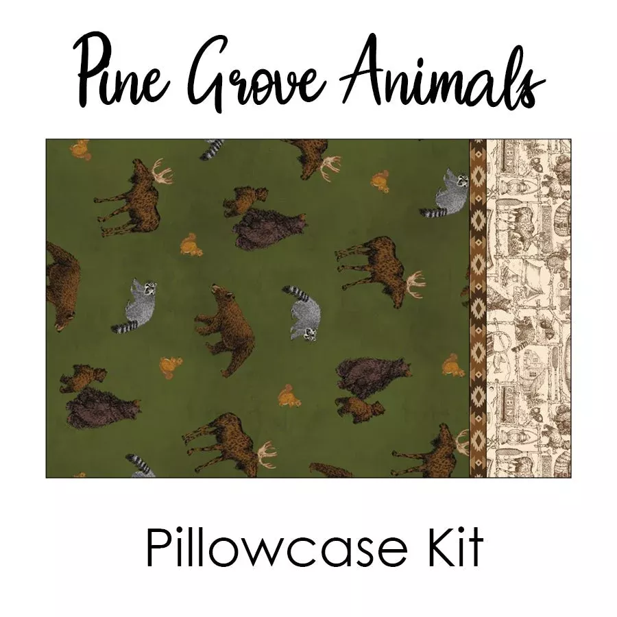 Pine Grove Animals Pillowcase Kit from Riley Blake