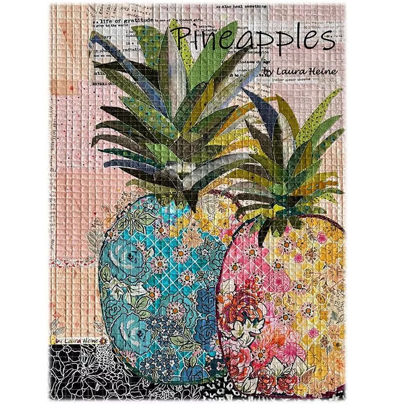 Pineapples Collage Pattern by Fiberworks Inc