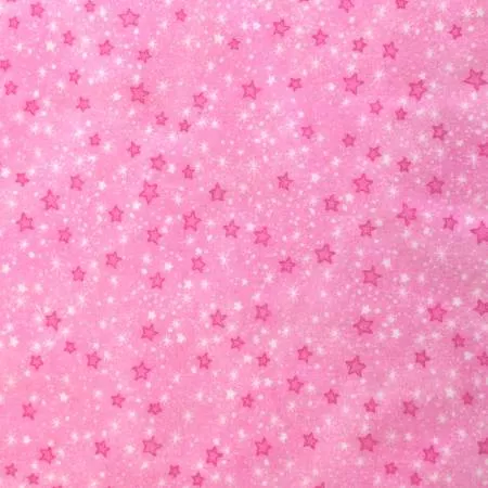 Pink Mini Stars - Flannel - #9831AE-22