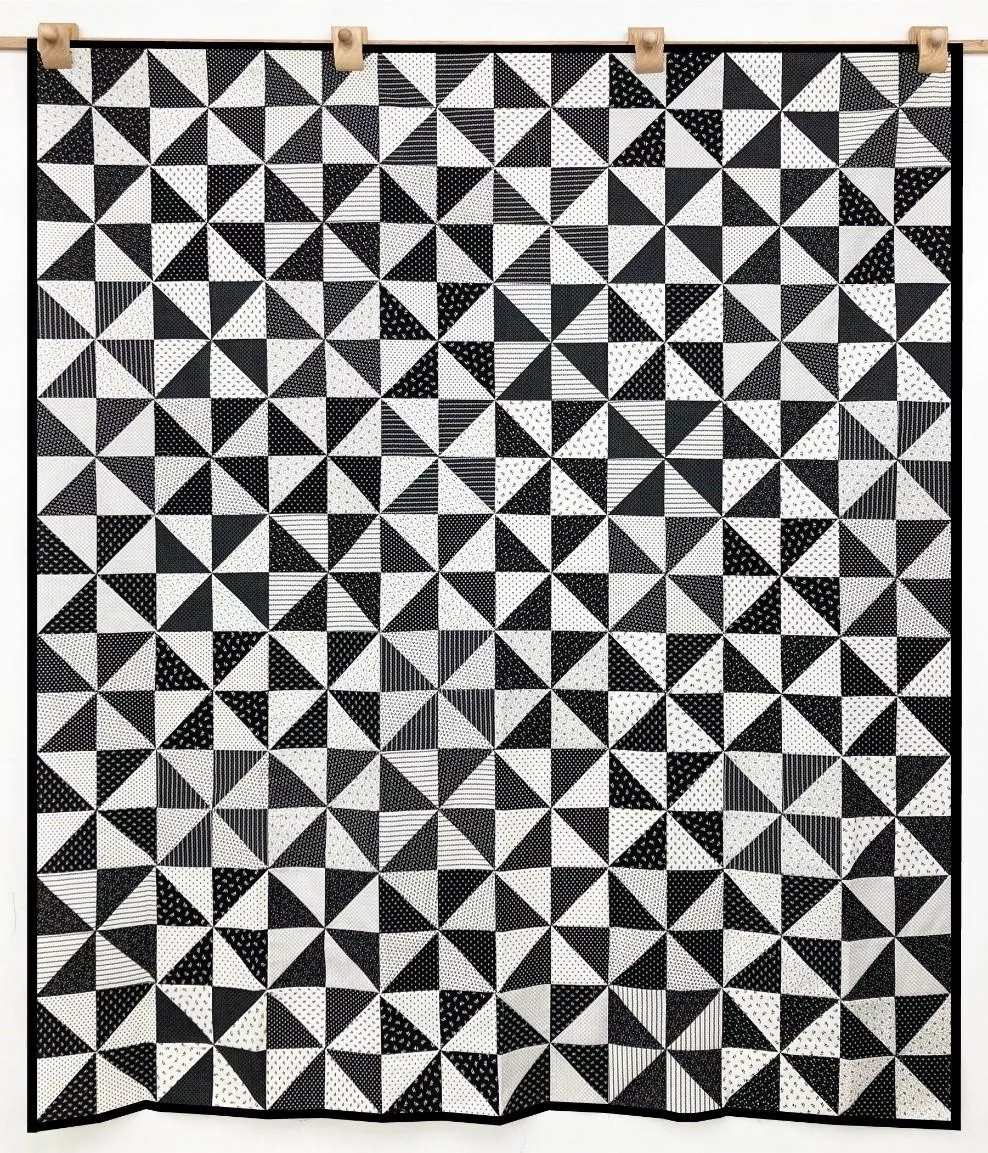 Pinwheel Pizzazz - SAMPLE - Pieced Top 64" x 72" - NO binding