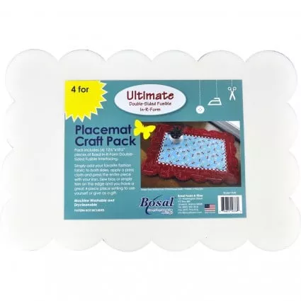Placemat In-R-Form Double-Sided Rectangle Scalloped