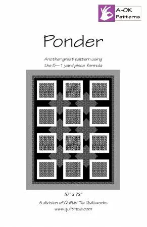 Ponder A-OK 5 Yard Quilt Pattern