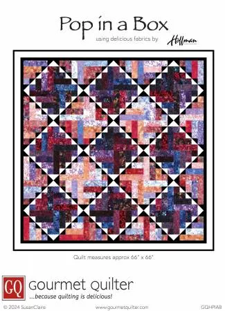 Pop in a Box Quilt Pattern by Gourmet Quilter GQHPIAB