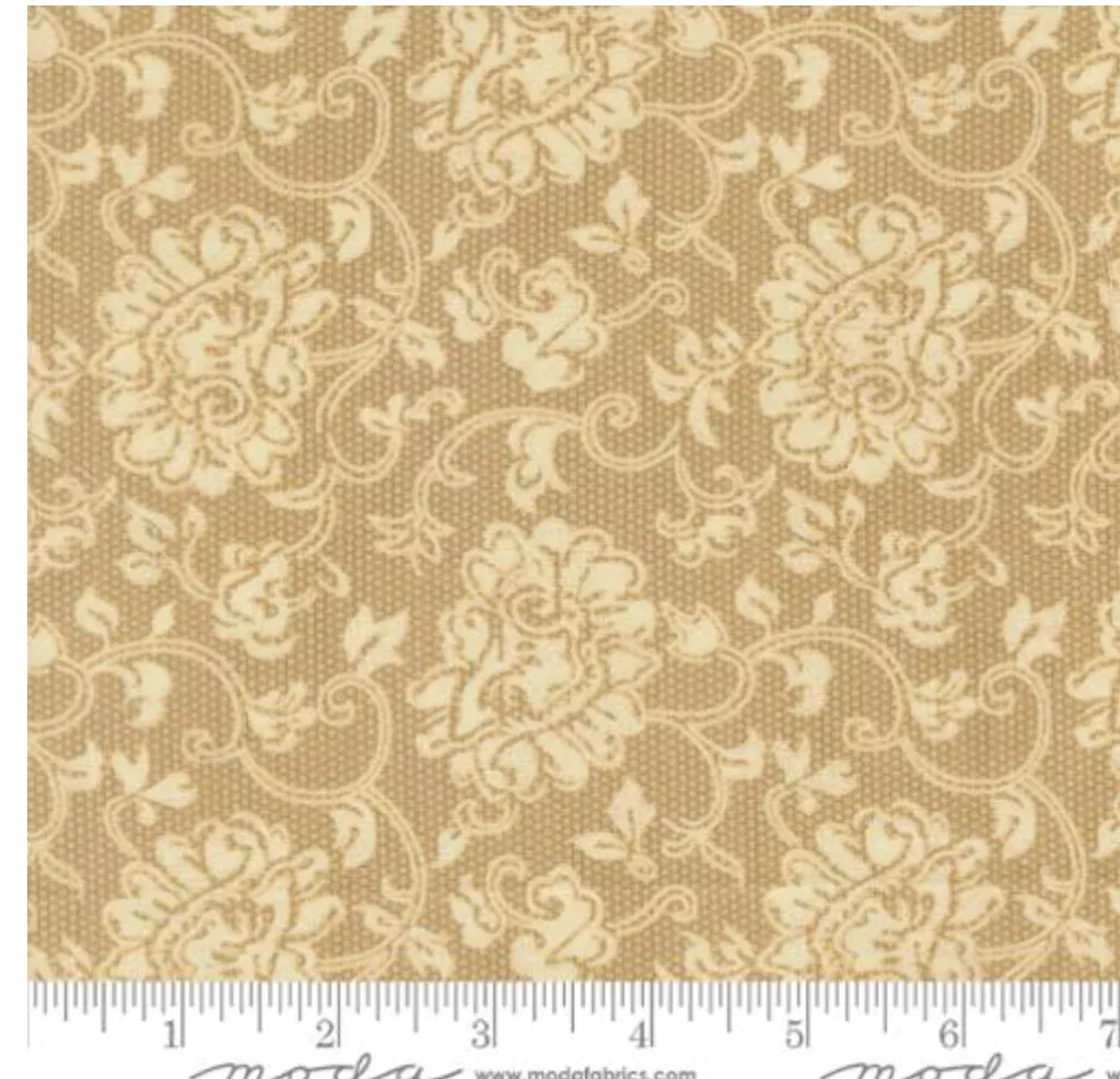 Posh-Echo Floral Block Print Lace-Desert Dusk