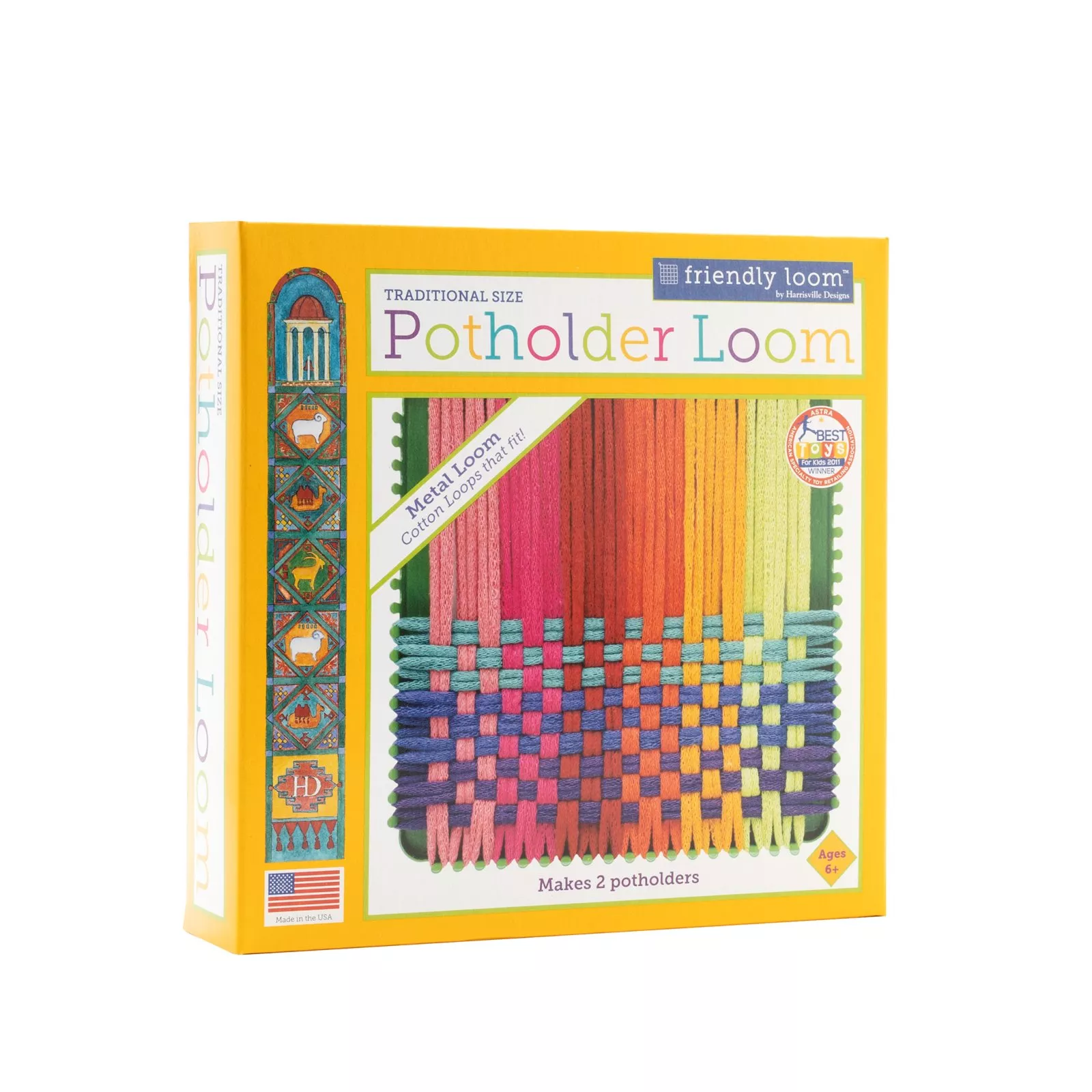 Potholder Loom 7" With Cotton Loops