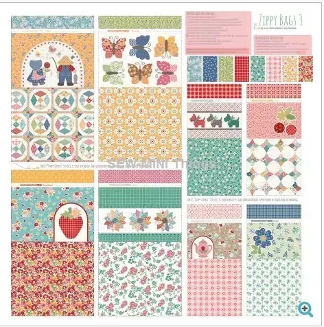 PRAIRIEHOME ZIPPY BAGS 3 FROM RILEY BLAKE